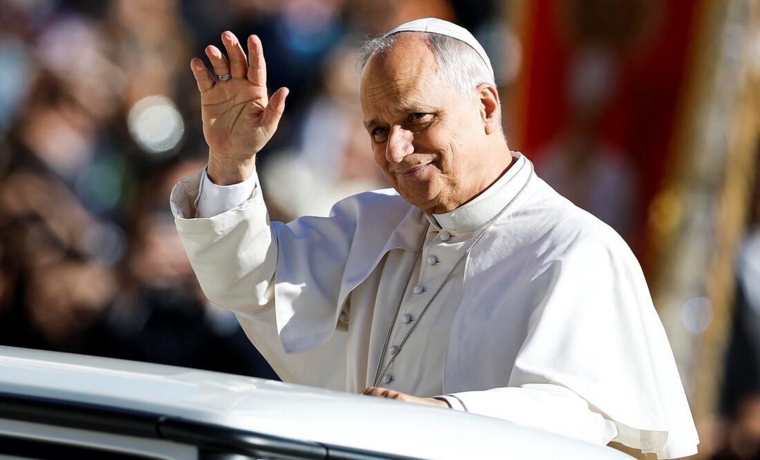 El papa León XIV durante la audiencia general semanal en la Plaza de San Pedro, Ciudad del Vaticano, 5 de noviembre de 2025. Foto: EFE