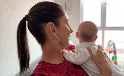 Sheinbaum celebra el Día de los Abuelos con foto junto a su nieto