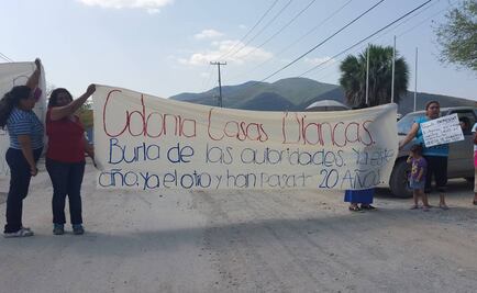 Protestan pobladores en colonia de Ciudad Victoria
