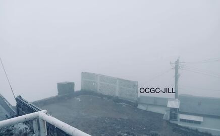 Reportan caída de aguanieve en el Cofre de Perote en Veracruz