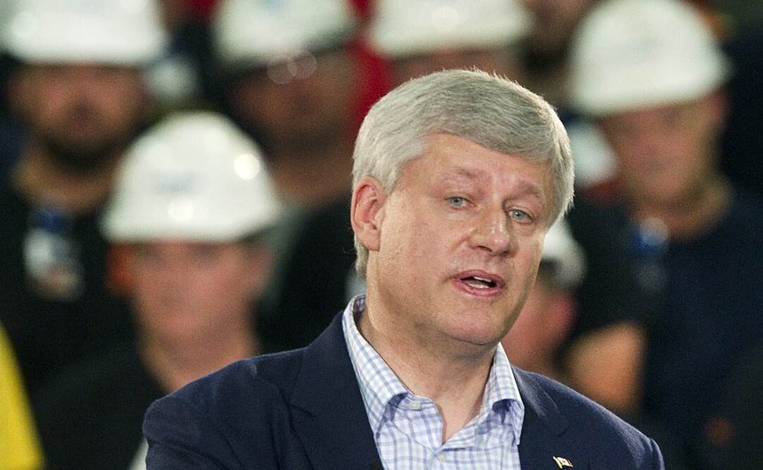 El primer ministro de Canadá, Stepehen Harper, se encuentra enplena campaña para buscar su reelección Foto: Reuters