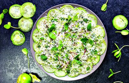 #RECETA Carpaccio de tomate verde 