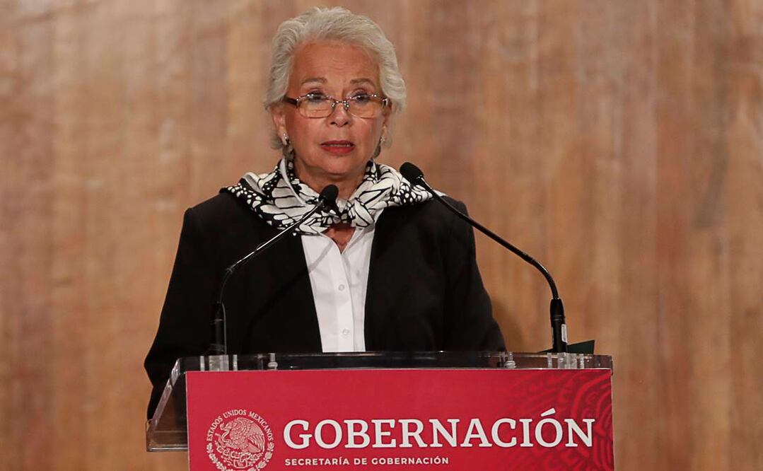 Olga Sánchez Cordero, secretaria de Gobernación. Foto: Archivo/EL UNIVERSAL