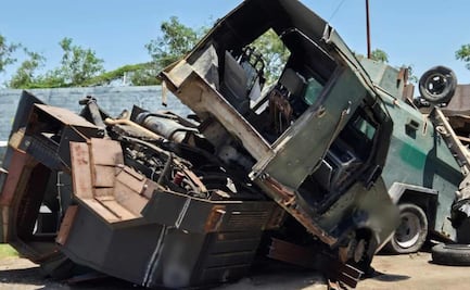 FGR destruye 23 vehículos “monstruo” en Tamaulipas; eran utilizados por grupos delictivos