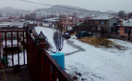 Nieva en localidades del norte de Sonora y noroeste de Chihuahua