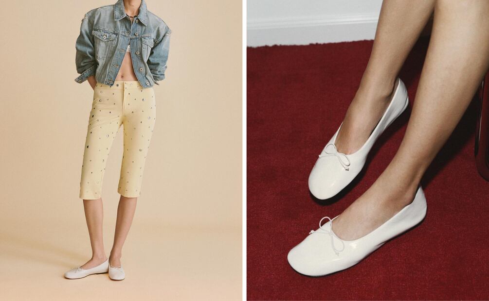 Las ballerinas combinan estilo y comodidad. Foto: Zara
