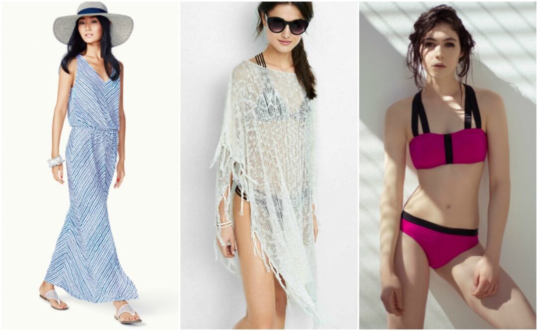Vestidos ligeros o ponchos tejidos ideales para la playa. (Foto: Benetton/Express/Zingara) 