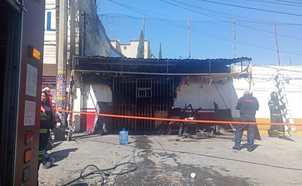 Equipo de bomberos extinguió el fuego (22/01/25) Foto: Juan Carlos Williams