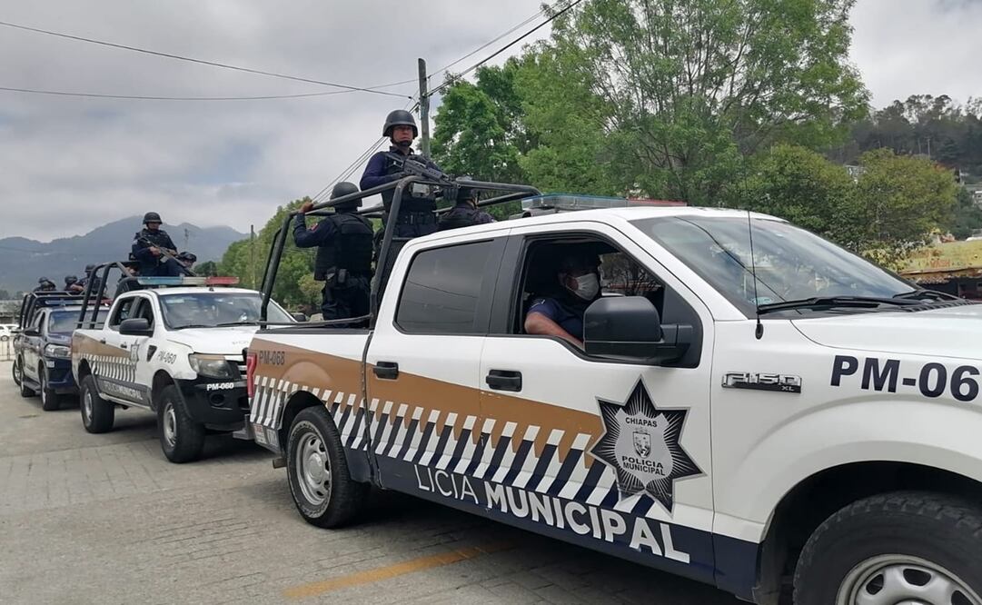Una balacera entre fuerzas de seguridad y presuntos delincuentes en las inmediaciones de un jardín de niños en el municipio de Reforma, en el norte de Chiapas. Foto: Especial