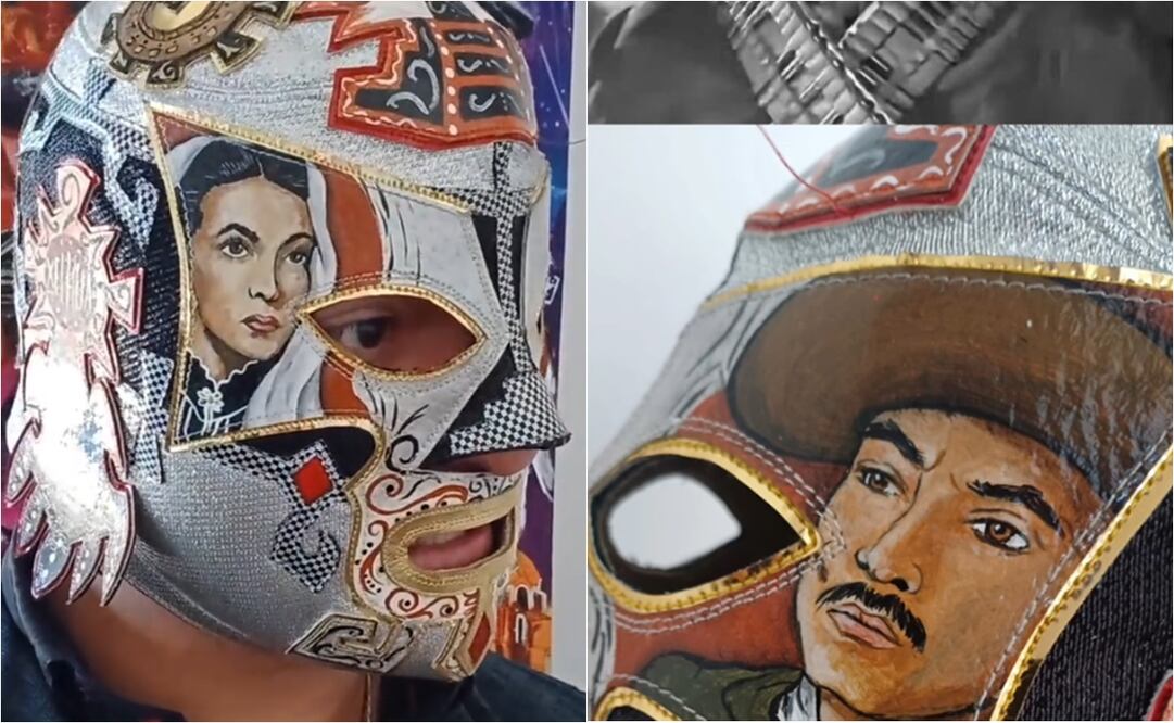 FOTO: ESPECIAL - Xelhua, luchador mexicano luce máscara inspirada en el cine mexicano