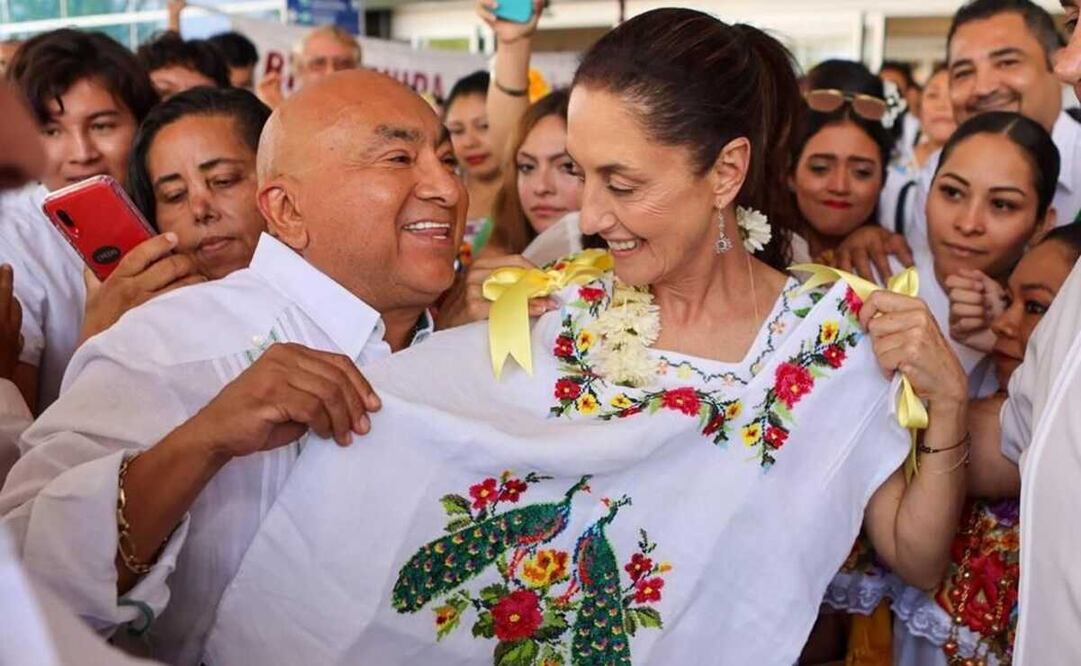 La exmandataria capitalina pidió a los yucatecos que sigan a la Cuarta Transformación. Foto: Especial