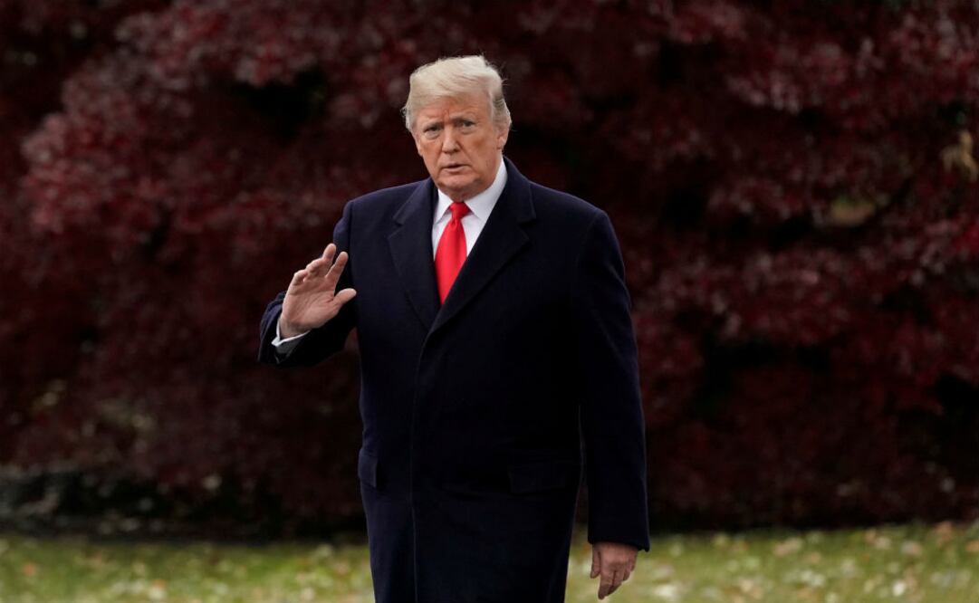 “Yo no hago nada sólo por ganancias políticas, pero diré que políticamente hablando, el tema es un ganador total”, dijo el mandatario sobre la caravana de inmigrantes procedentes de Centroamérica. FOTO: Reuters