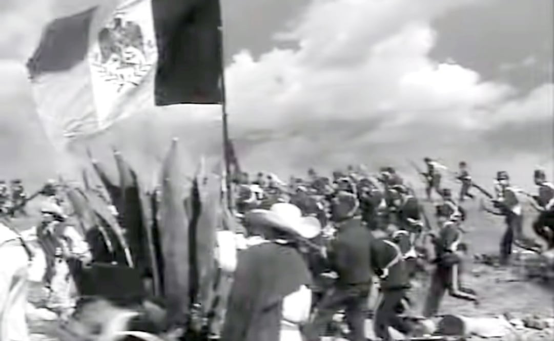 Película Mexicanos al Grito de Guerra, 1943. Escrita y dirigida por Álvaro Gálvez y Fuentes, supervisada por Ismael Rodríguez; el guion tuvo la colaboración del historiador y dramaturgo Jesús Sotelo Inclán, y de Elvira de la Mora, una de las primeras guionistas mexicanas de la historia. Foto: INEHRM/X/ESPECIAL.