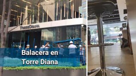 Reportan balacera afuera de Torre Diana, en Reforma