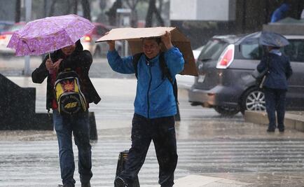 Llueve en siete delegaciones; hay precipitación fuerte en Milpa Alta