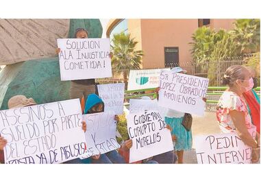 Exigen la liberación de detenidos en Morelos