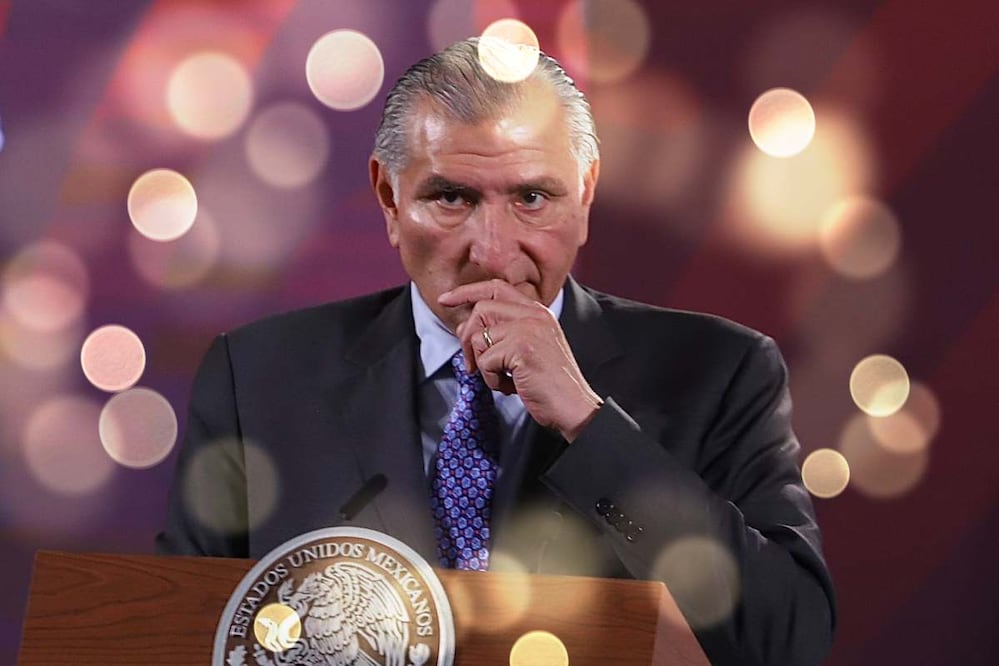 Adán Augusto López encabeza conferencia mañanera este lunes 24 de abril. Foto de Berenice Fregoso EL UNIVERSAL