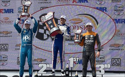 ¡Histórico! Pato O'Ward sube al podio del Gran Premio de Road America