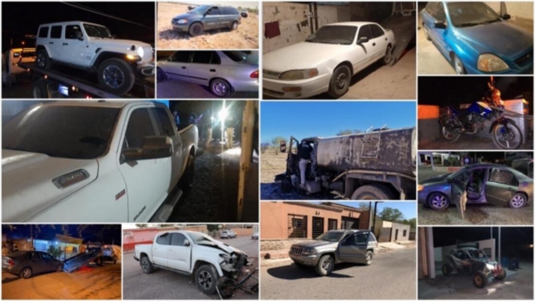 Aseguran en Caborca vehículos, armas de fuego y equipos tácticos en cateos