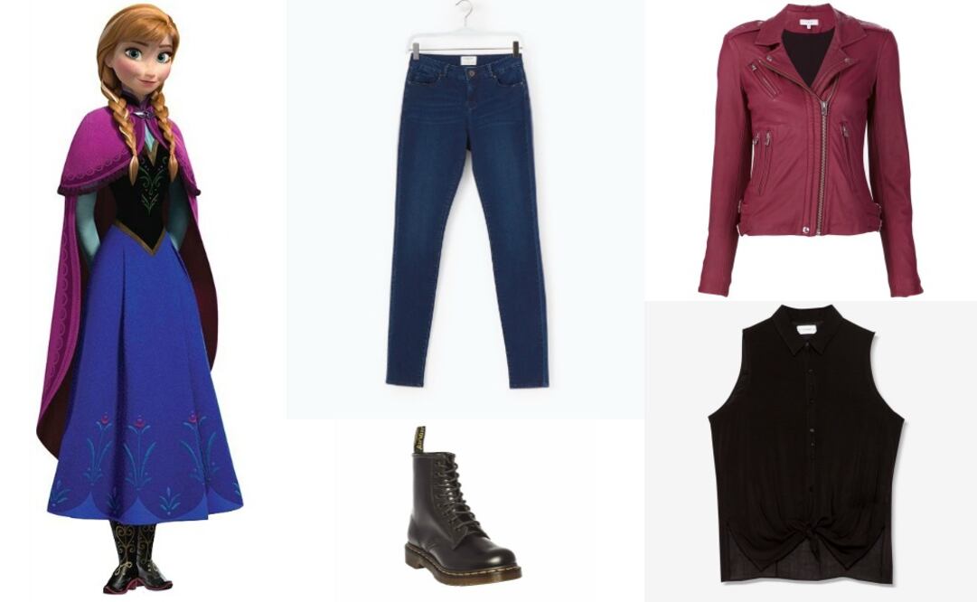 Anna: Jeans Lefties $379; Blusa Pull&Bear $299; Cazadora Iro Farfetch.com $27,857; Botas Doctor Martens Liverpool $3,599