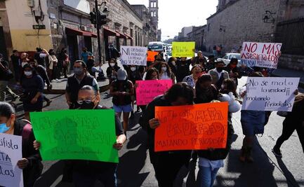 Marchan periodistas en Morelia para exigir el fin de la violencia contra el gremio