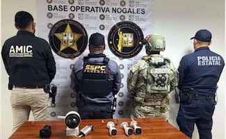 Aseguran seis cámaras clandestinas en Nogales, Sonora; estaban colocadas en postes de telefonía y energía eléctrica