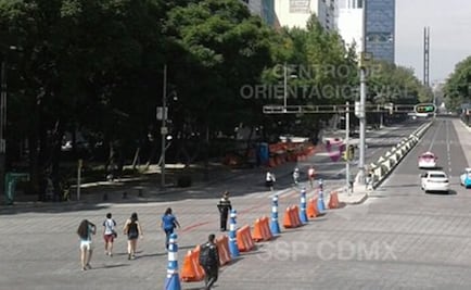Cierran carriles centrales de Paseo de la Reforma por Fiestas Patrias