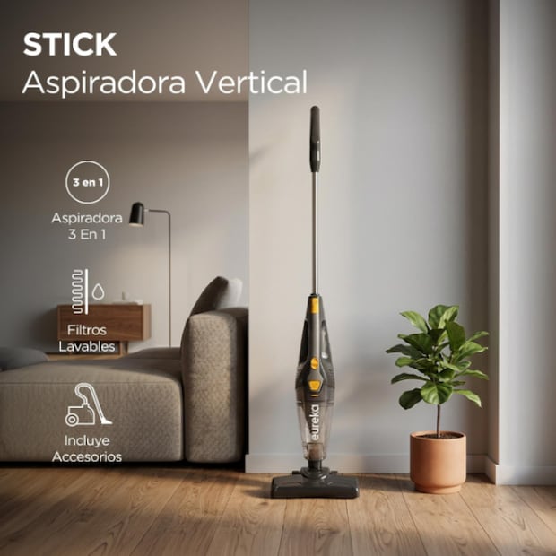 Aspiradora Eureka Multiusos 3 en 1 en acción