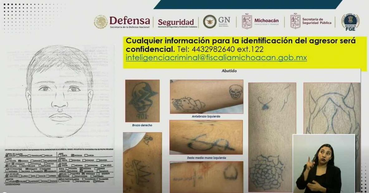 Trayectoria del atacante de Carlos Manzo, alcalde de Uruapan. Foto: Captura de pantalla de conferencia de prensa.