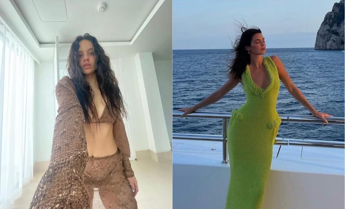 Los vestidos con transparencias están en máxima tendencia / Fotos: Instagram @roslaia.vt / @kendalljenner