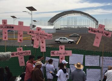 Protestan por feminicidios en Ecatepec previo a visita del papa