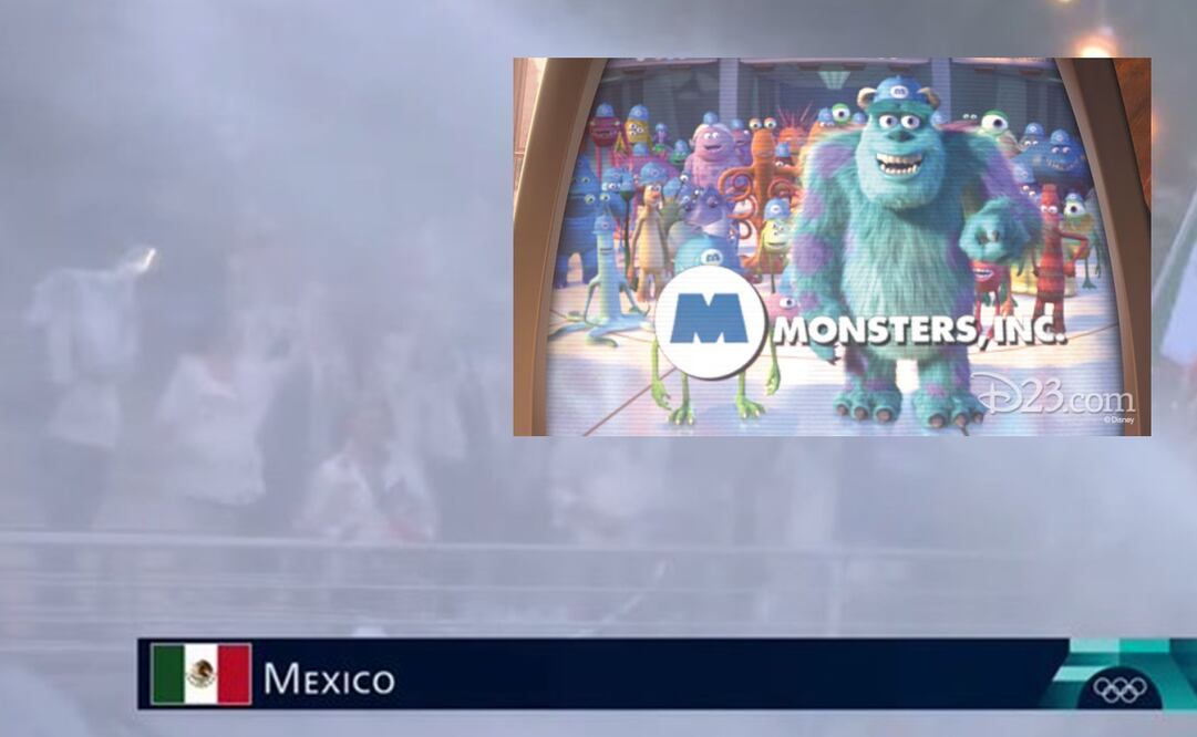 Chorro de agua tapa a México durante la ceremonia de inauguración de los Juegos Olímpicos - Foto: Especial/ Captura de pantalla de Claro Sports