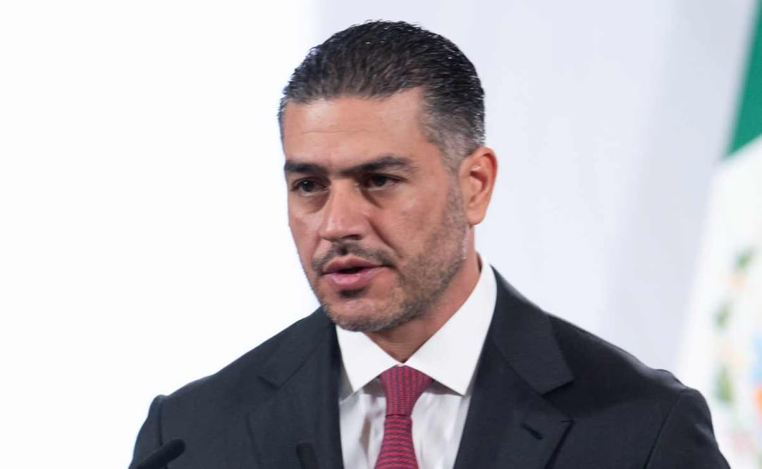 Omar García Harfuch, titular de la Secretaría de Seguridad y Protección Ciudadana (SSPC, durante la mañanera del 3 de noviembre del 2025. Foto: Presidencia