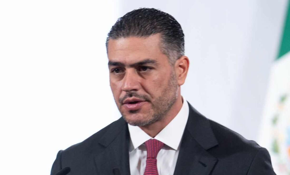 Omar García Harfuch, titular de la Secretaría de Seguridad y Protección Ciudadana (SSPC, durante la mañanera del 3 de noviembre del 2025. Foto: Presidencia