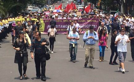 Marchan hacia la PGJDF por caso Narvarte