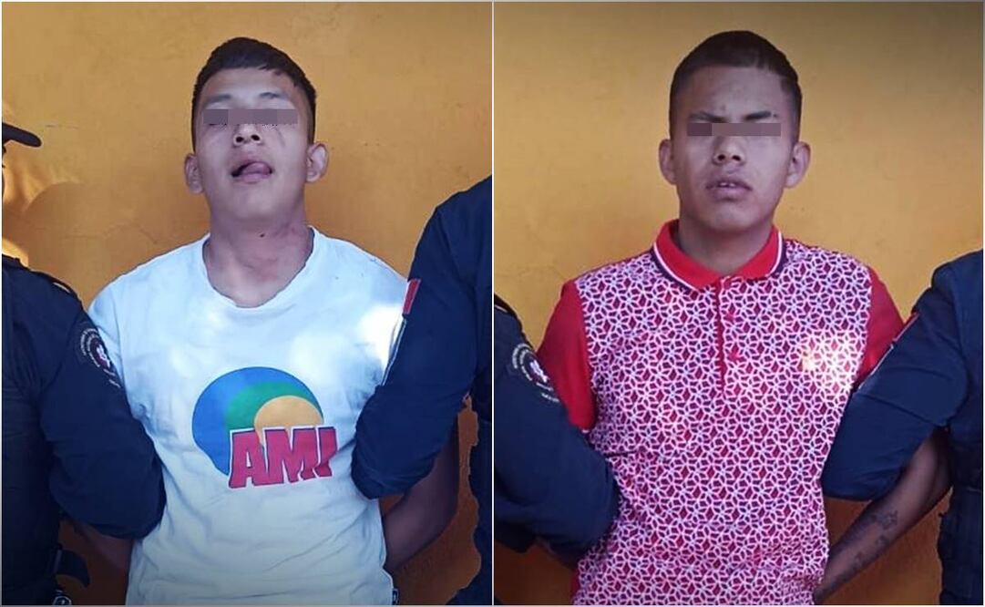 Adolescentes detenidos por asaltar en Tacubaya. Foto: Especial