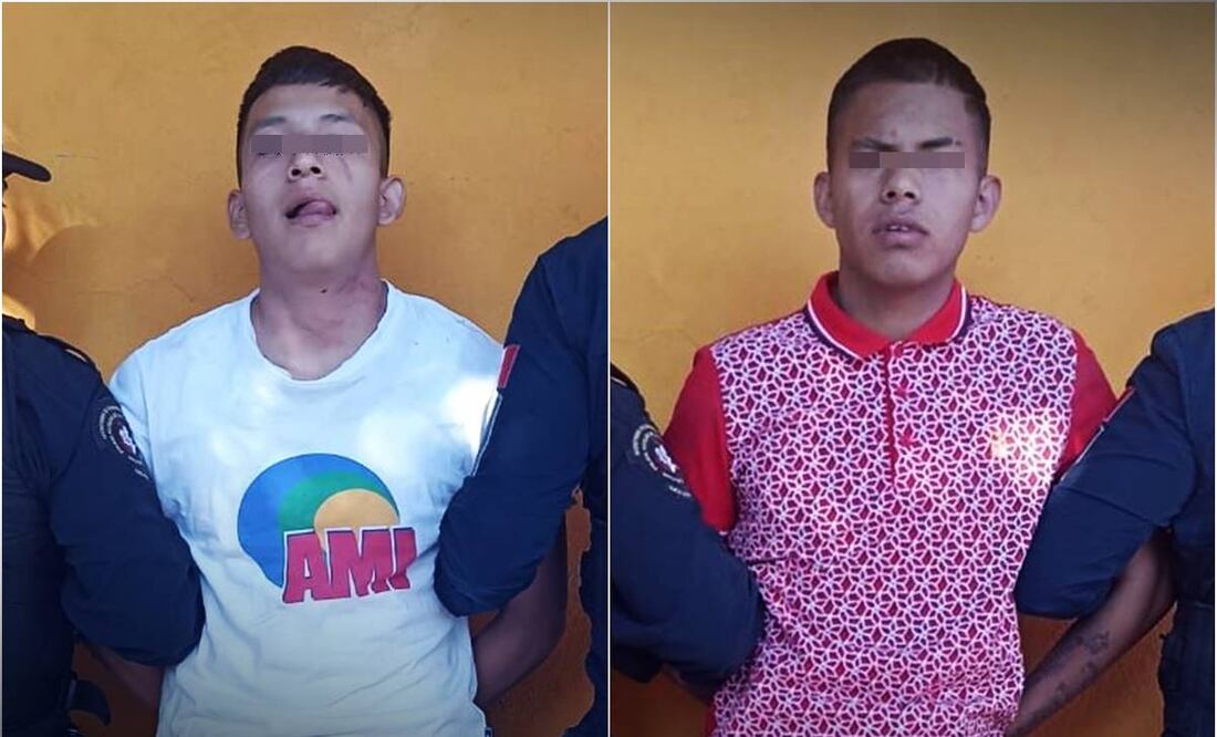 Adolescentes detenidos por asaltar en Tacubaya. Foto: Especial