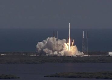 Regresa a Puerto Cañaveral cohete recuperado de SpaceX