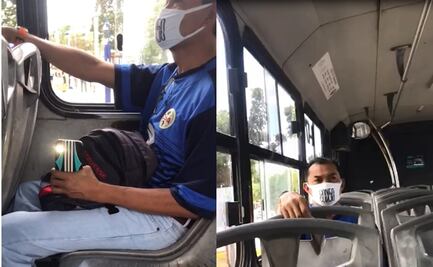 Video. Acosador graba piernas a mujer en transporte de Cancún y ella lo enfrenta