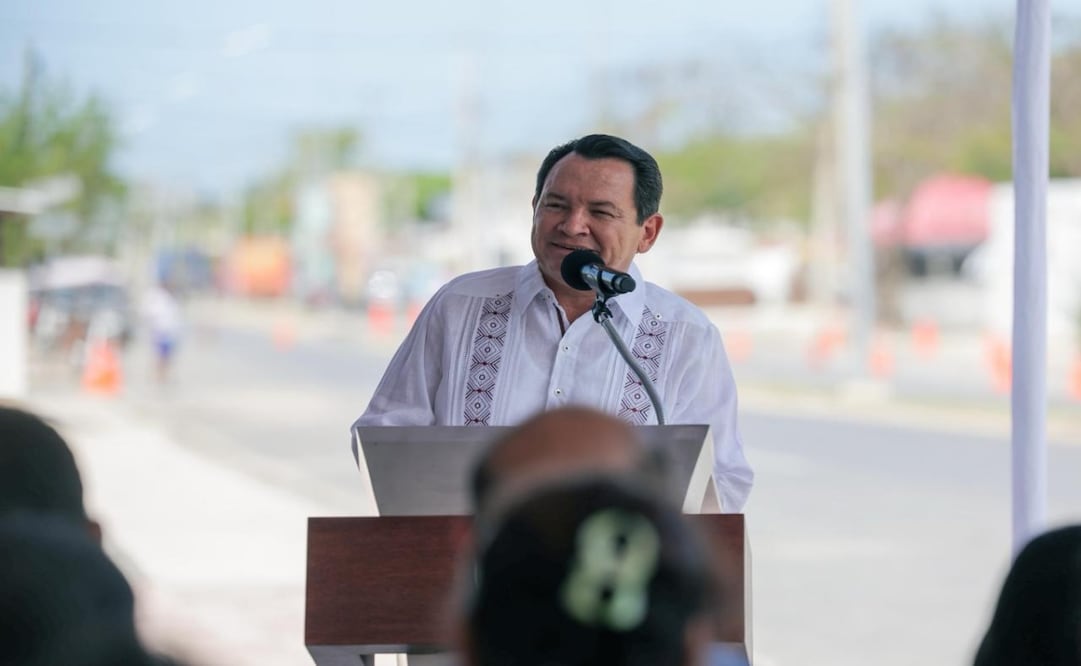 Díaz Mena defiende obras en Mérida. Foto: Especial