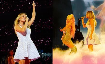 Amaia Montero vuelve a los escenarios y canta "Rosas", junto a Karol G