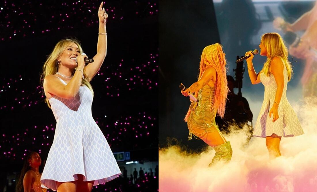 Amaia Montero reapareció en el concierto de Karol G de anoche en Madrid, España.
Fotos: Instagram