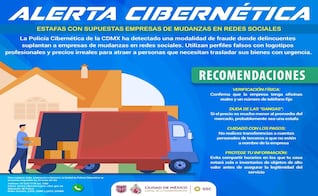Policía Cibernética emite alerta por estafa a través de mudanzas ofrecidas en redes sociales; emiten recomendaciones