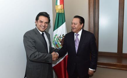 Zoé Robledo se reúne con Manuel Cadena, subsecretario de Gobierno