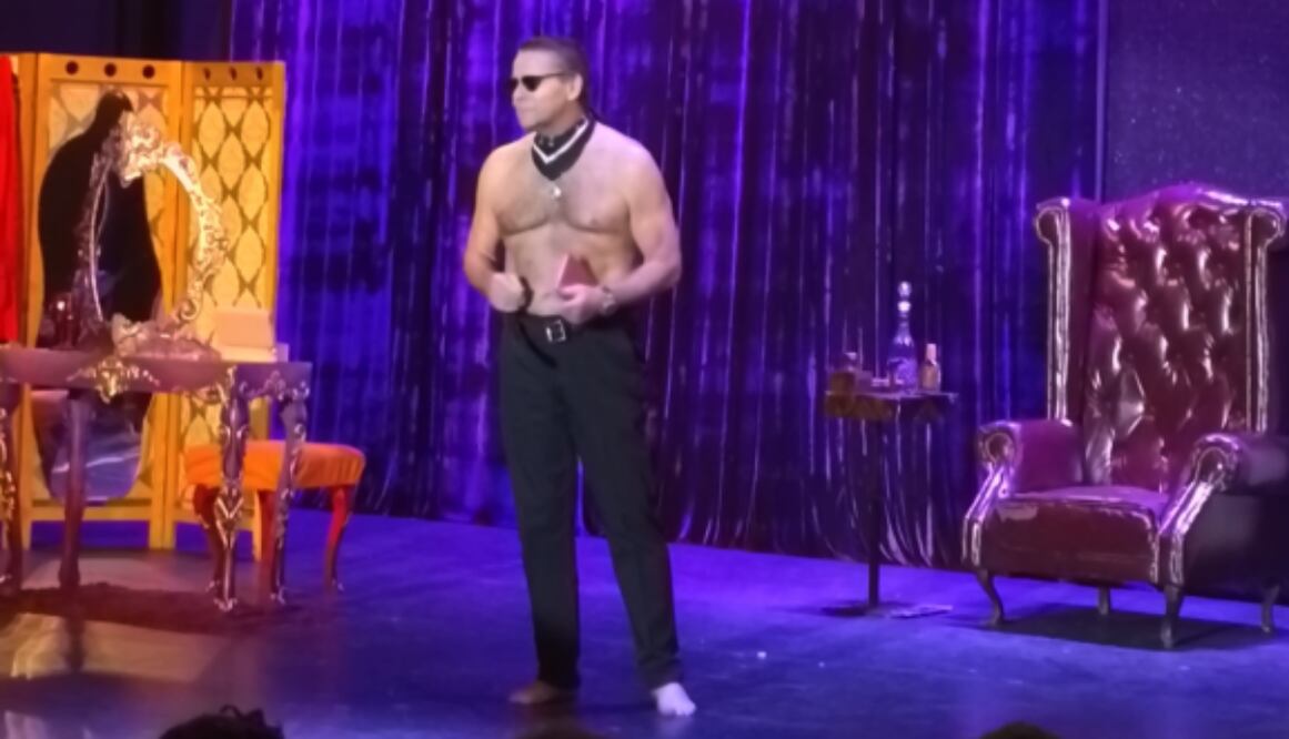 Alfredo Adame, protagonista de "Dramas y caballeros", junto a Lis Vega e Ivonne Montero.
Foto: Sughey Baños / EL UNIVERSAL