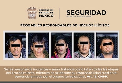 Capturan a cinco por robo de hidrocarburo
