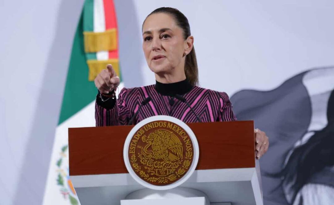 Claudia Sheinbaum, presidenta de México, durante la mañanera del 12 de noviembre del 2025. Foto: Fernanda Rojas/ EL UNIVERSAL