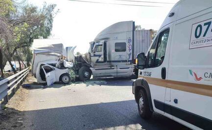 Fallece persona tras accidente automovilístico en la autopista México-Querétaro