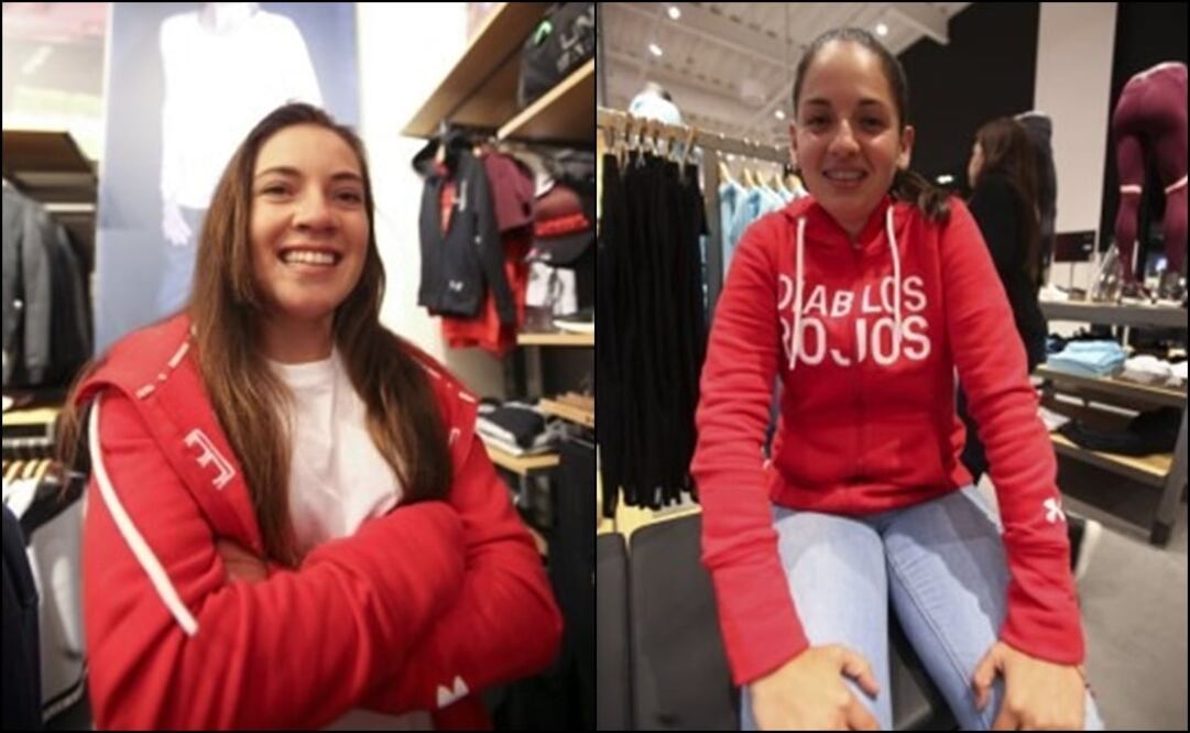 Shajaru Meis y Ana Karen Llamas jugadoras del Toluca de Liga MX Femenil. FOTO/Jorge Alvarado 