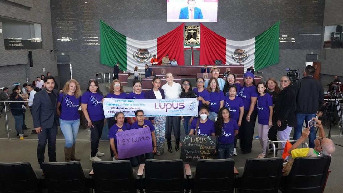 Aprobación de la Ley Lupus en el Congreso de Morelos, el pasado 18 de marzo de 2026. Foto: Facebook @andreagordillov